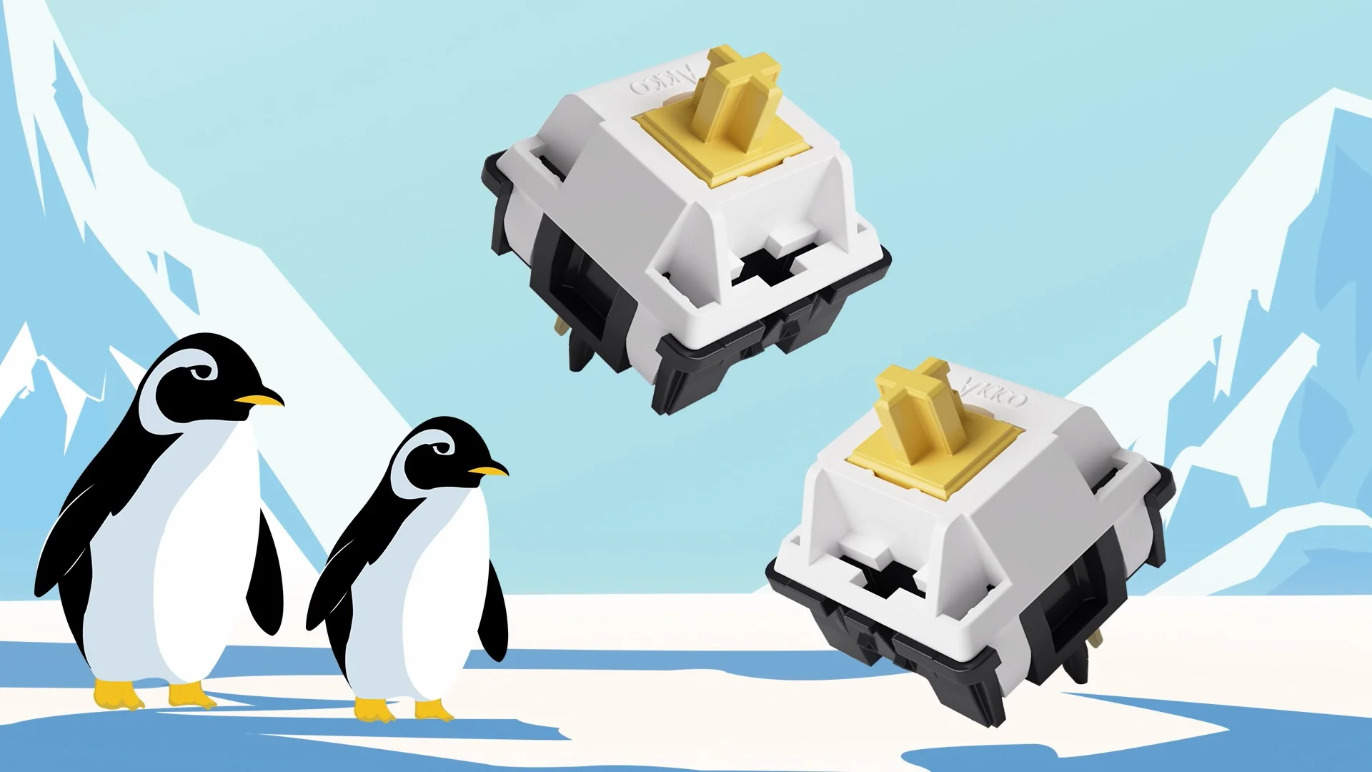Akko Penguin Silent 50g Tactile PCB Mount Switches 45 Pack - Image 7