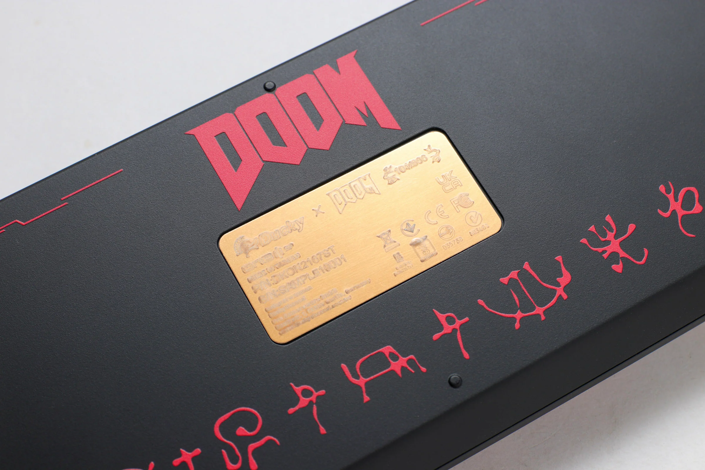Bethesda x Ducky One 3 SF Doom Edition 65% Hotswap RGB Dye Sub PBT Mechanical Keyboard - Image 4