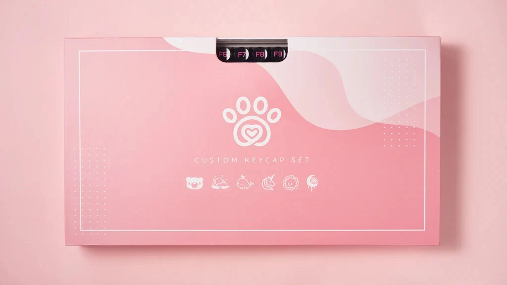 Chilkey Dark Blush 170 Key DDA Profile Dye Sub PC Keycap Set - Image 23