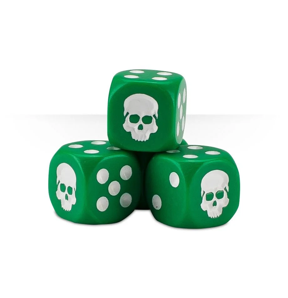 12mm Dice Cube - Green - Image 3