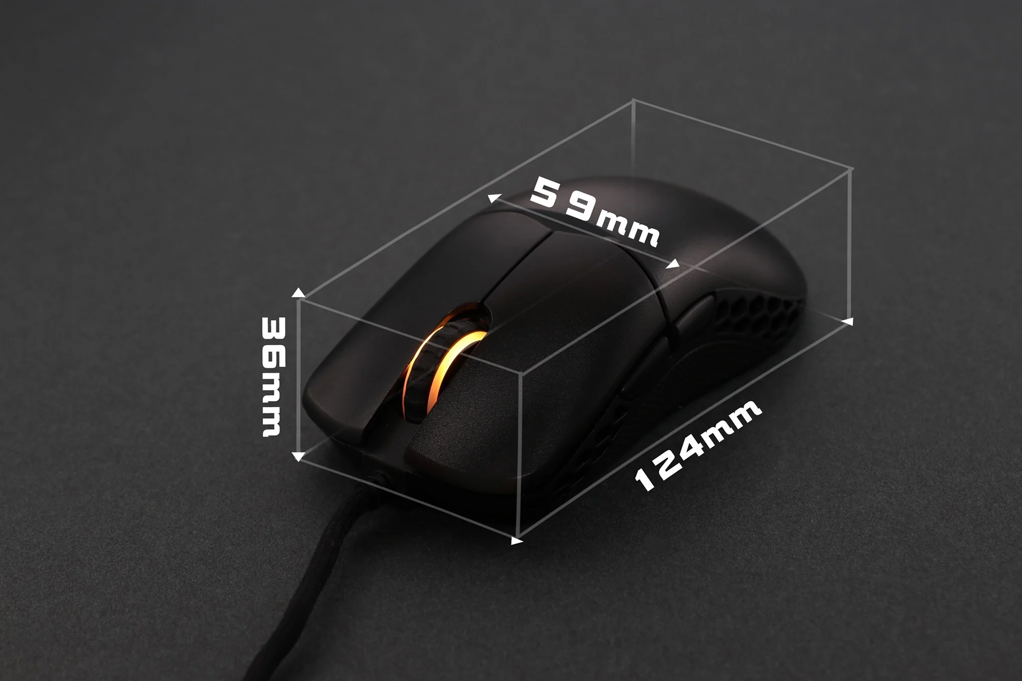 Ducky Feather Mouse 65g SR structure RGB 3389 Sensor Huano Switches - Image 8