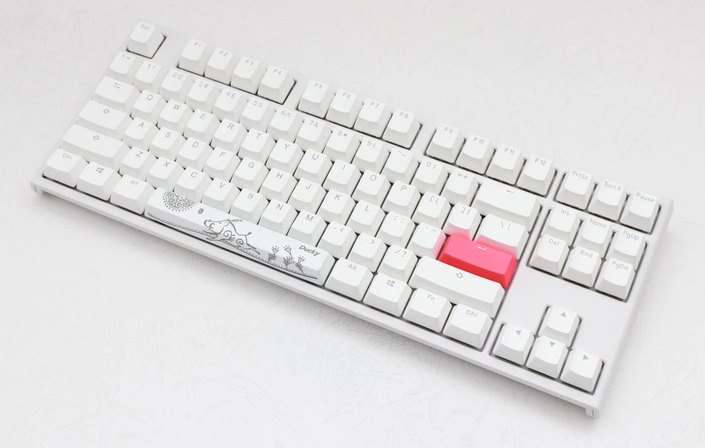 Ducky One 2 TKL RGB Pure White RGB LED Double Shot PBT Mechanical Keyboard - Image 5