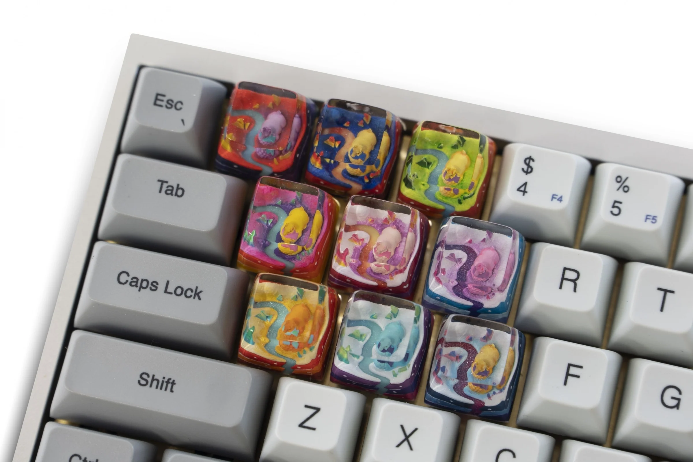 Dwarf Factory x MK Frostbit Llama Artisan Keycap SA Profile Resin Artisan Keycap - Image 3