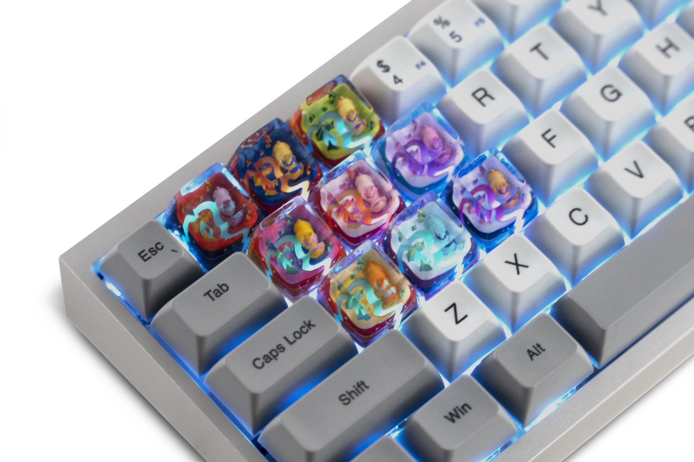 Dwarf Factory x MK Frostbit Llama Artisan Keycap SA Profile Resin Artisan Keycap - Image 4