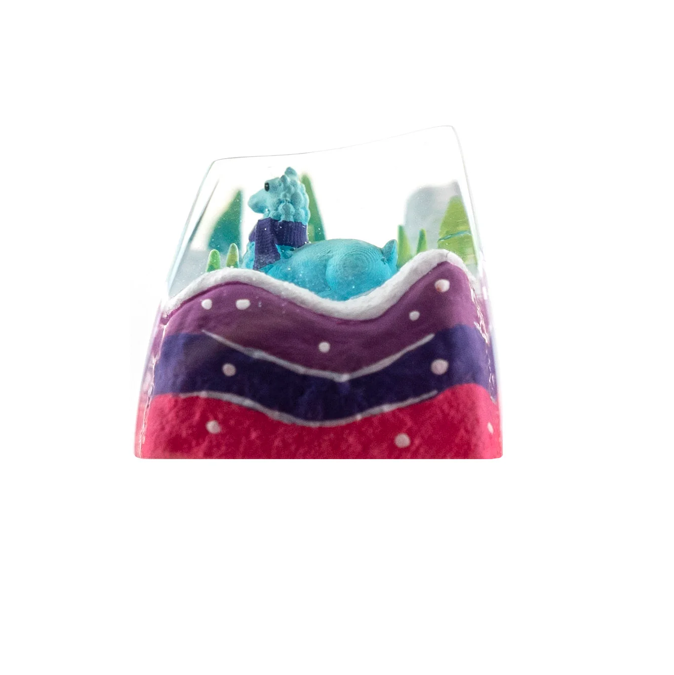 Dwarf Factory x MK Frostbit Llama Artisan Keycap SA Profile Resin Artisan Keycap - Image 9