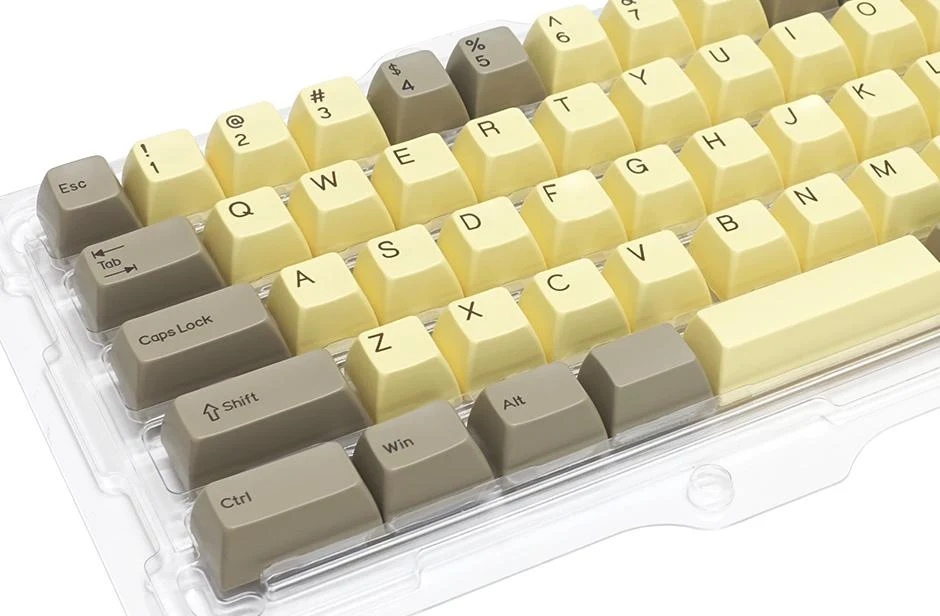 Filco Chocolate / CustardMINILA 72 Key SA Profile Double Shot ABS Keycap Set - Image 3