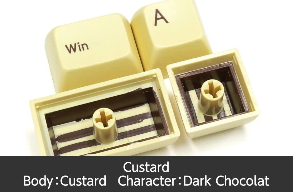 Filco Custard MINILA 72 Key SA Profile Double Shot ABS Keycap Set - Image 5