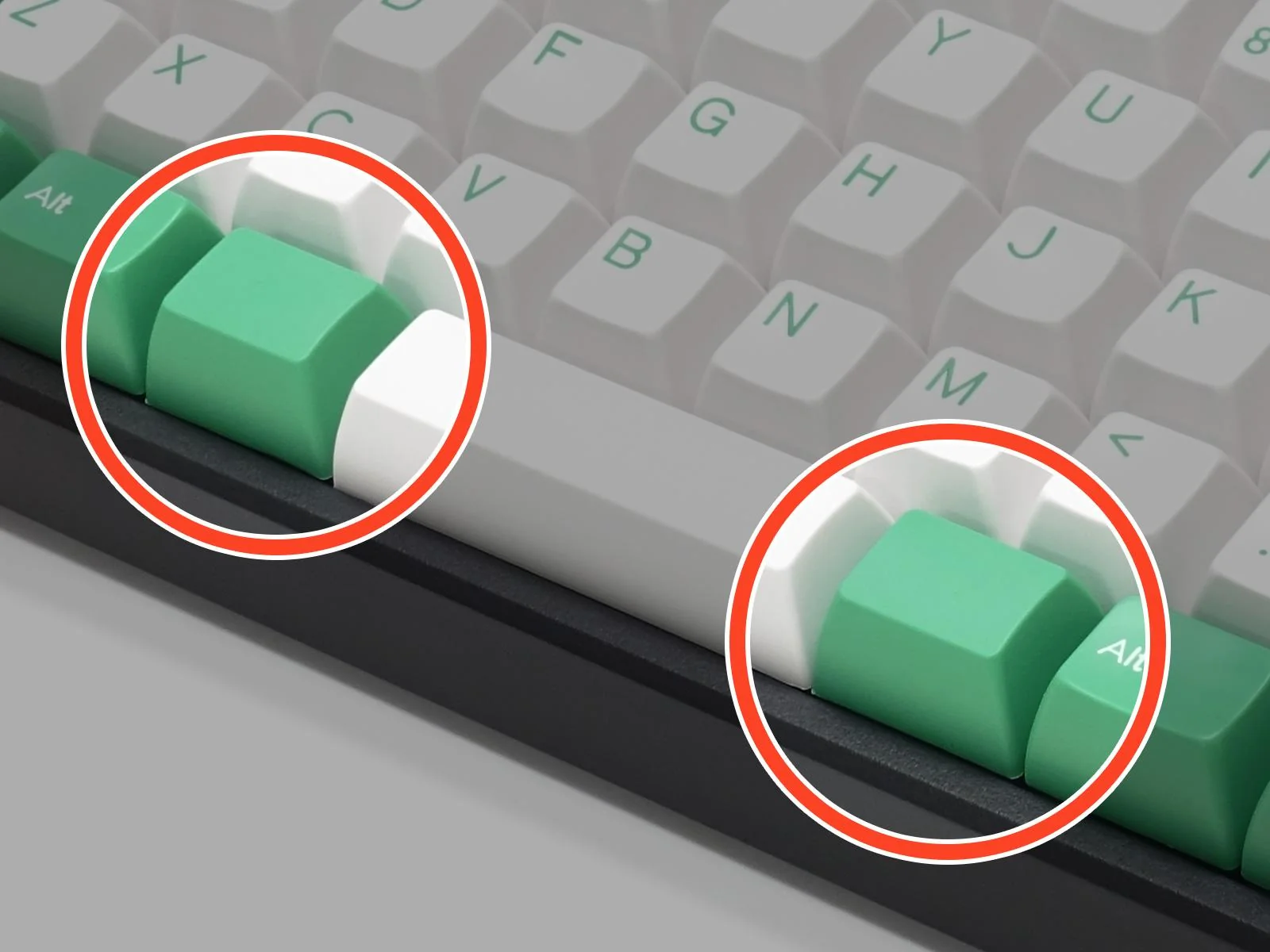Filco Mint / Sugar MINILA 72 Key SA Profile Double Shot ABS Keycap Set - Image 6