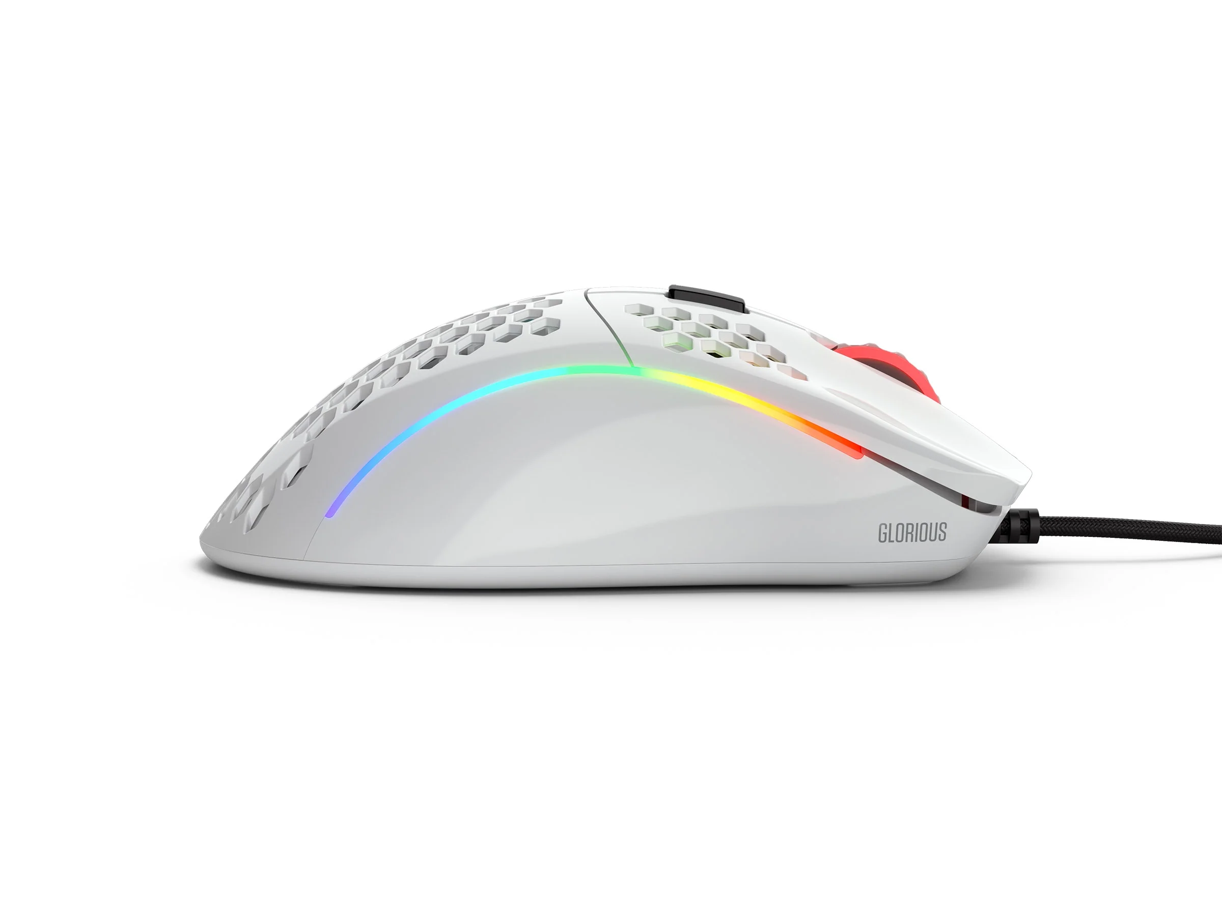 Glorious PC Model D Glossy White RGB Wired Mouse - Image 5