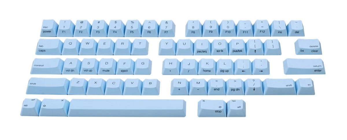 HHKB Sky Blue 60 Key PBT Topre Keycap Set - Image 11