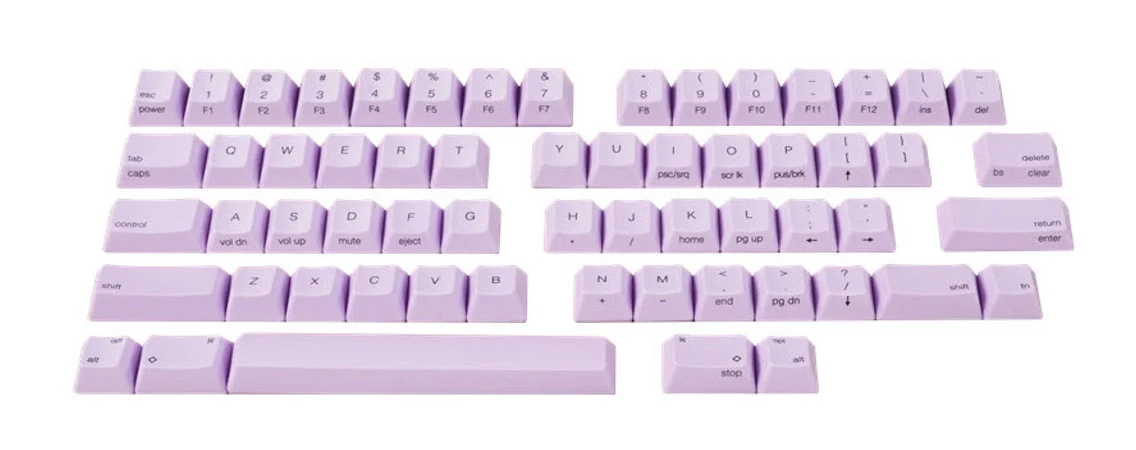 HHKB Wisteria 60 Key PBT Topre Keycap Set - Image 6
