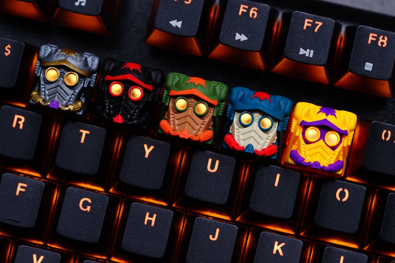 Hot Keys Project HKP Bounty Hunter Obsidian Artisan Keycap - Image 2