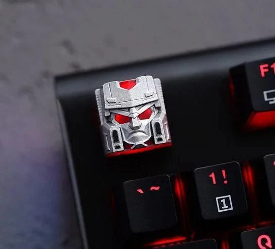 Hot Keys Project HKP Overlord Silver Artisan Keycap - Image 2