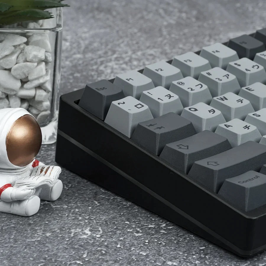 KBDFans Cement Grey Japanese 149 Key Cherry Profile PBT Dye Sub Keycap Set - Image 3