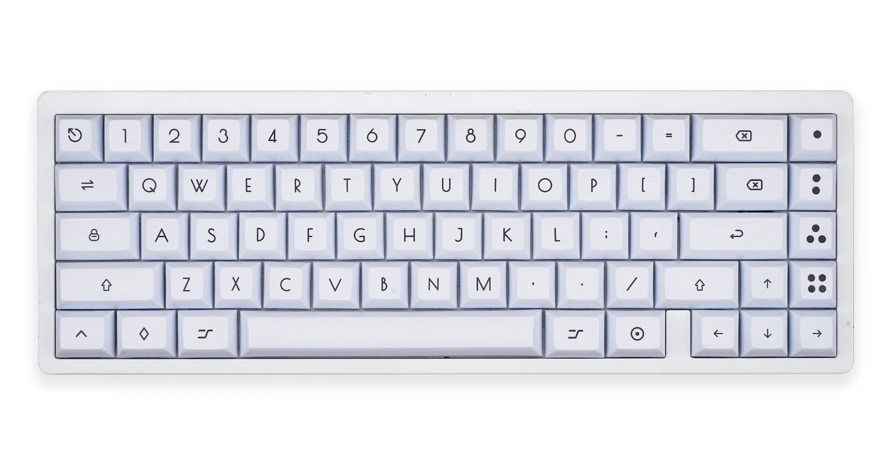 KBDFans White / Orange 124 Key Dye Sub KAT Profile PBT Keycap Set - Image 5