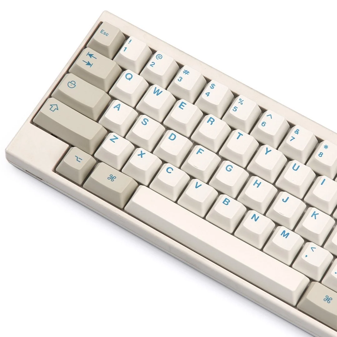 KBDFans Blue / White HHKB 60 Key OEM Profile Dye Sub PBT Topre Keycap Set - Image 2