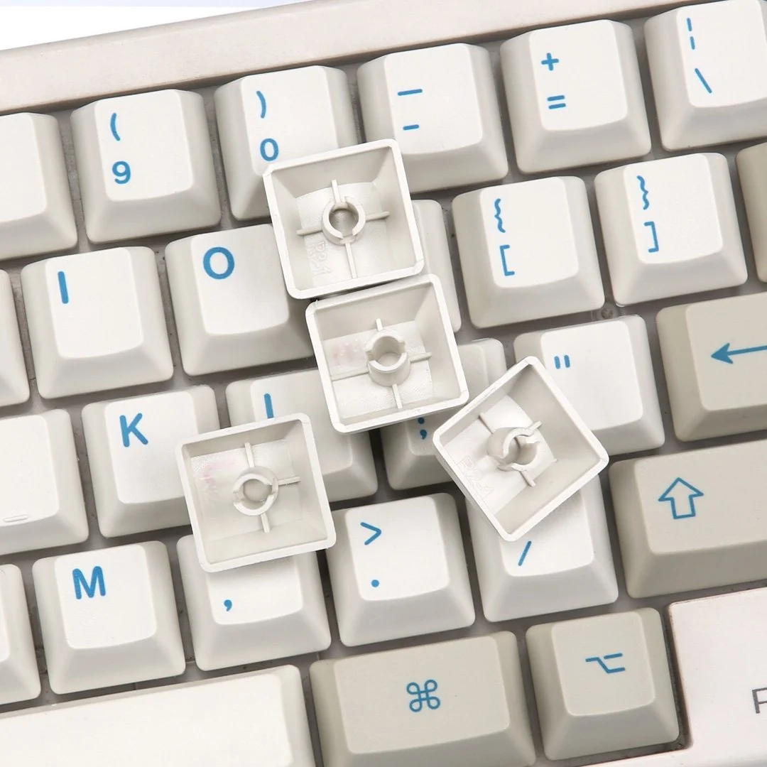 KBDFans Blue / White HHKB 60 Key OEM Profile Dye Sub PBT Topre Keycap Set - Image 5