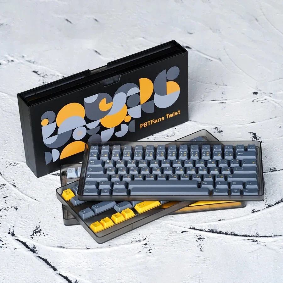 KBDFans PBTfans Twist Base with Japanese Sub-legends 193 Key Cherry Profile Triple Shot PBT Keycap Set - Image 3