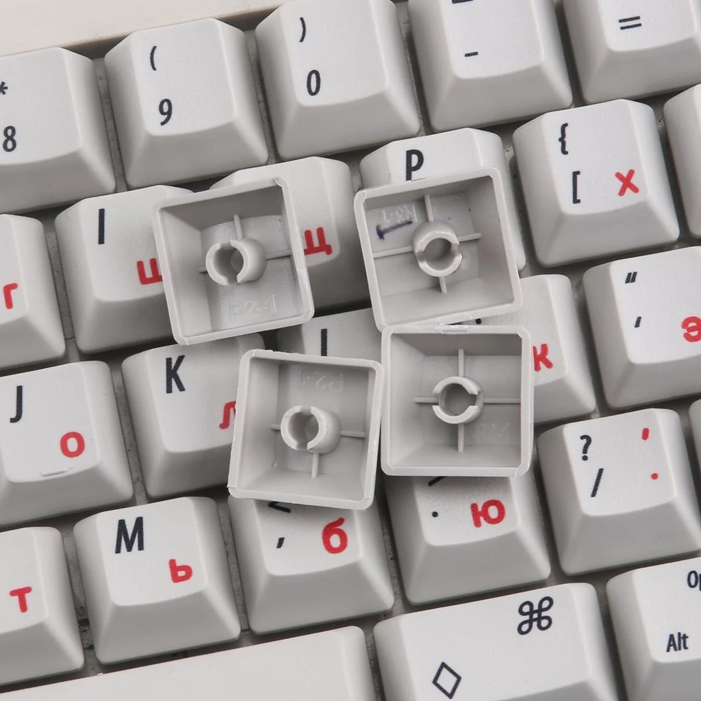 KBDFans White Russian HHKB 60 Key OEM Profile Dye Sub PBT Topre Keycap Set - Image 4