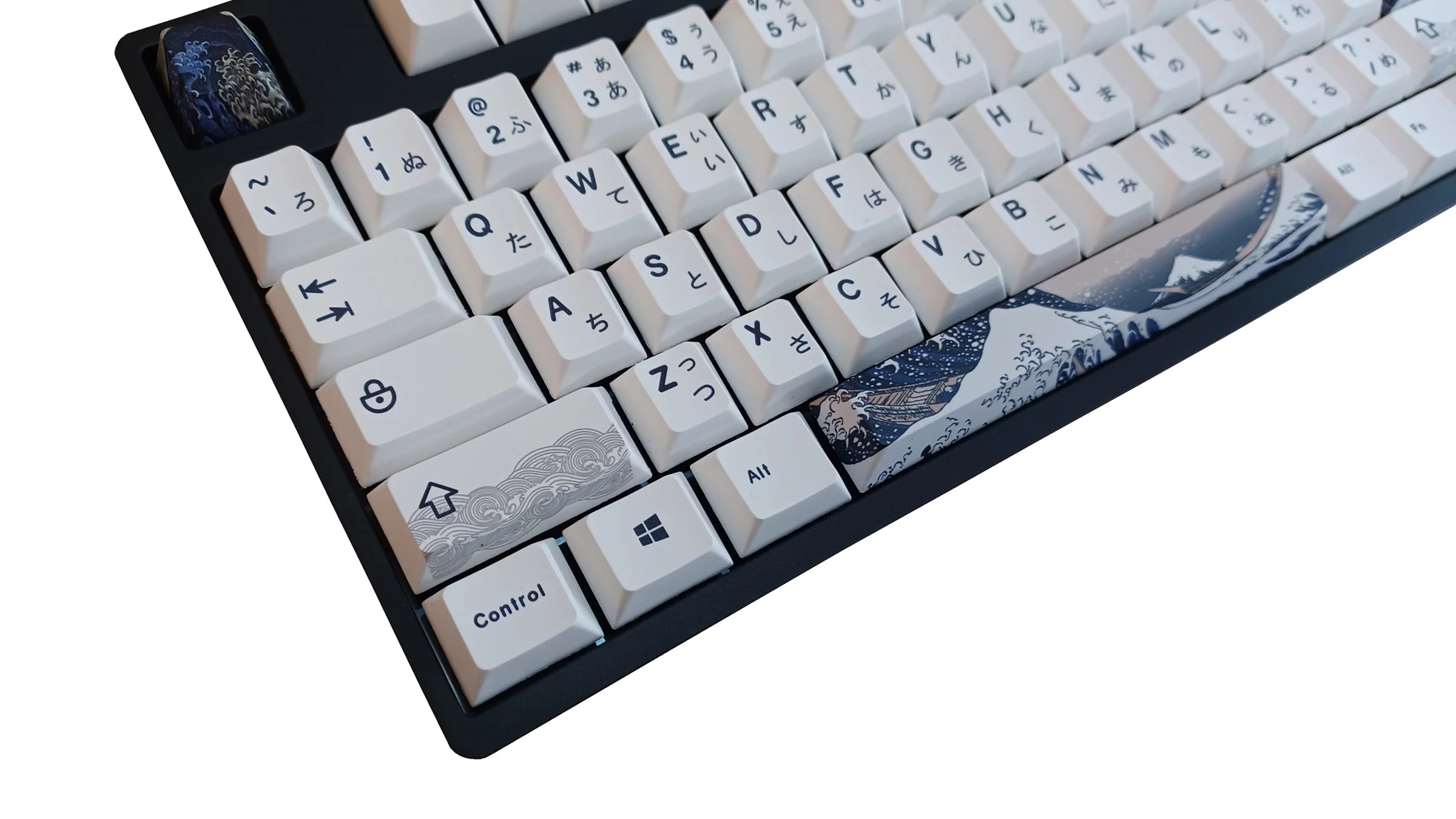 KBParadise Great Wave Japan 126 Key Cherry Profile Dye Sub PBT Keycap Set - Image 2