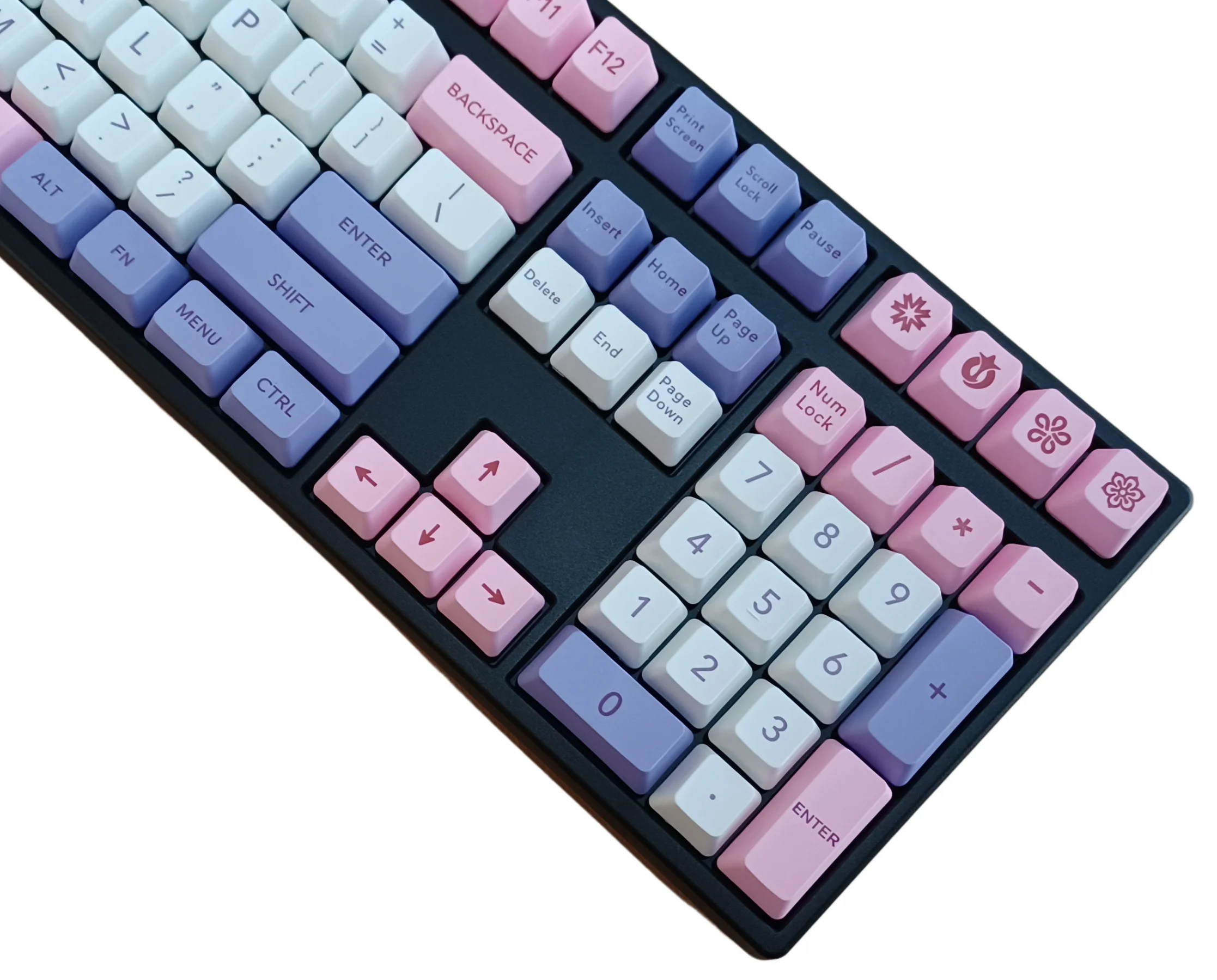 KBParadise Lilac 108 Key OEM Profile Double Shot PBT Keycap Set - Image 3