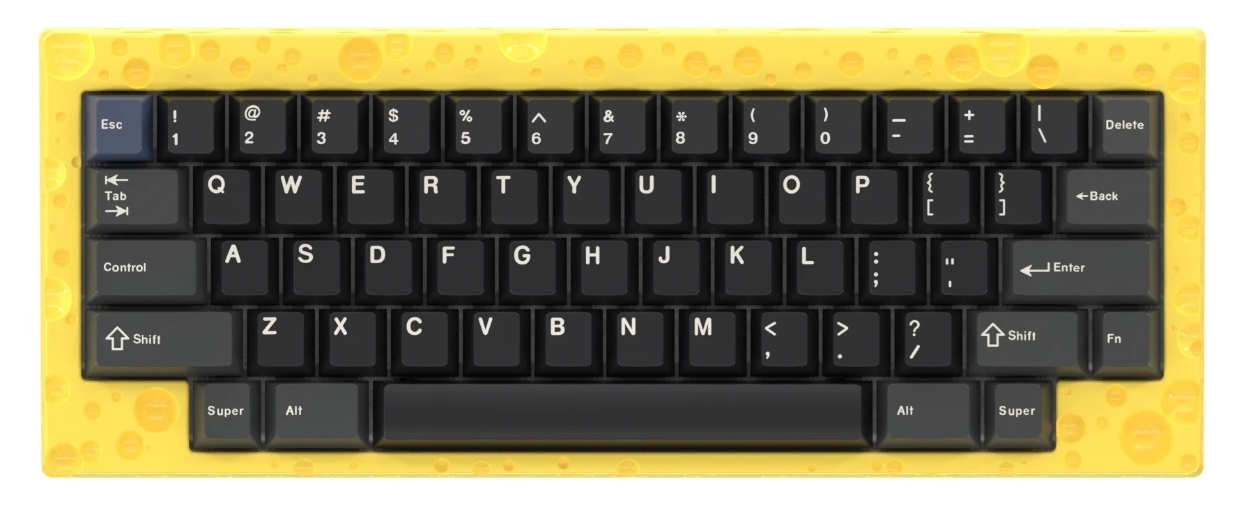 Keebwerk Swiss Cheeseboard Barebones DIY Keyboard Kit - Image 5