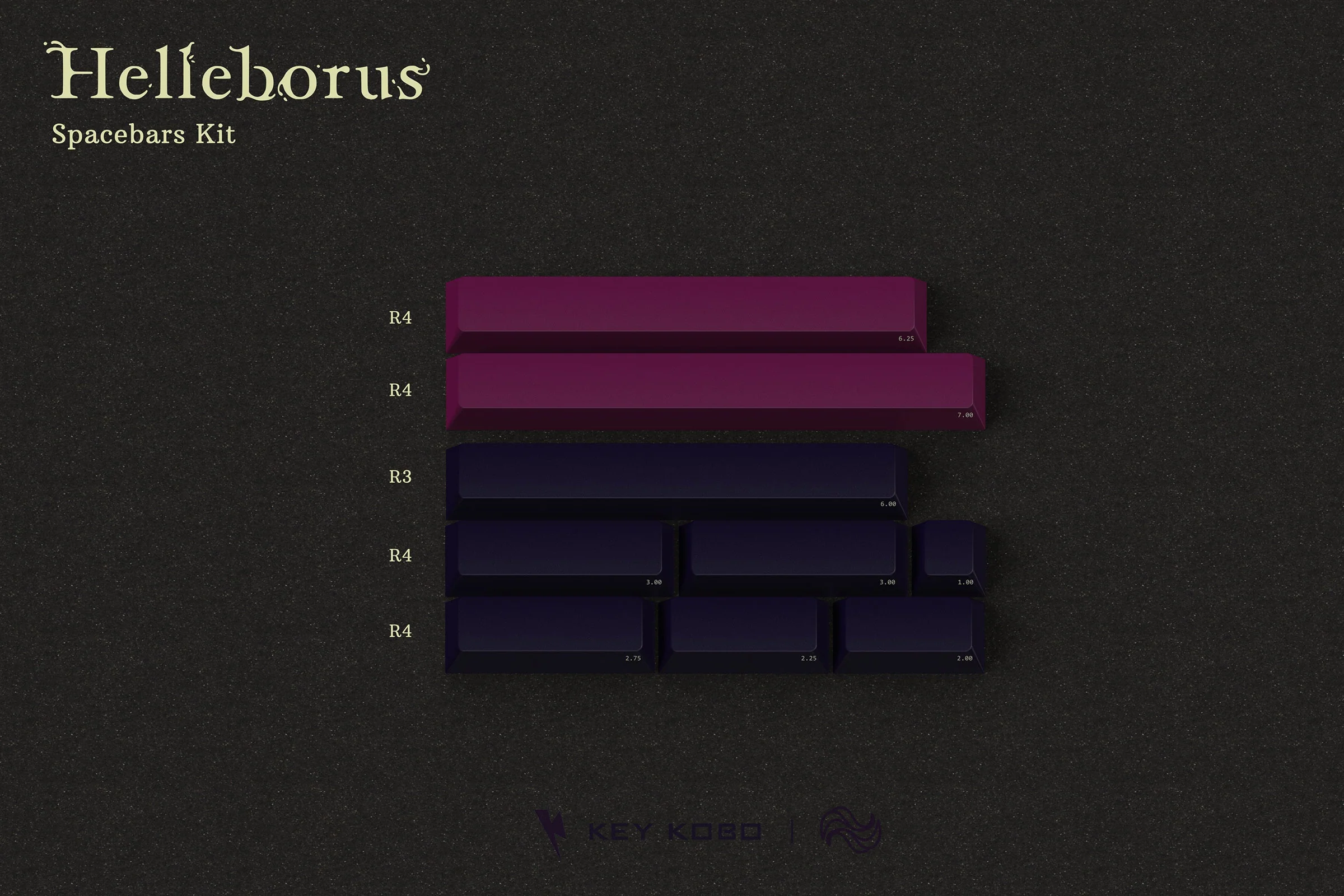 Key Kobo Helleborus Cherry Profile ABS Keycap Set - Image 2