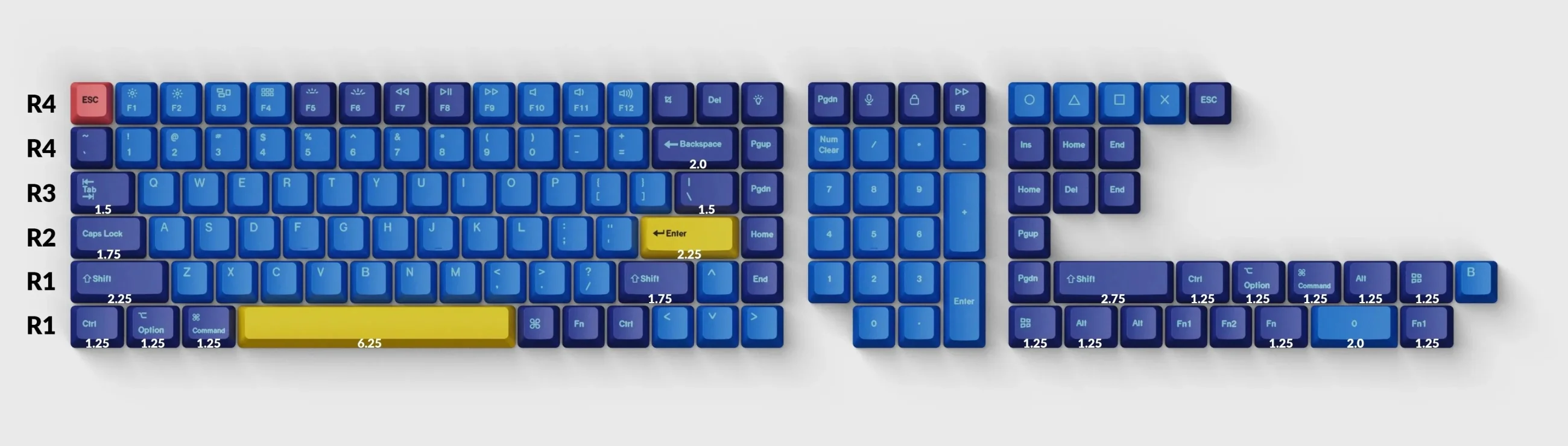 Keychron Beach 133 Key OEM Profile Dye Sub PBT Keycap Set - Image 2
