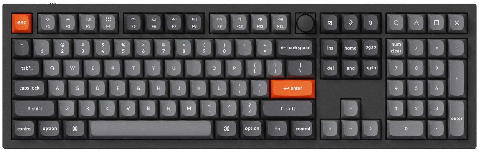 Keychron Grey 141 Key OSA Profile Double Shot PBT Keycap Set - Image 5