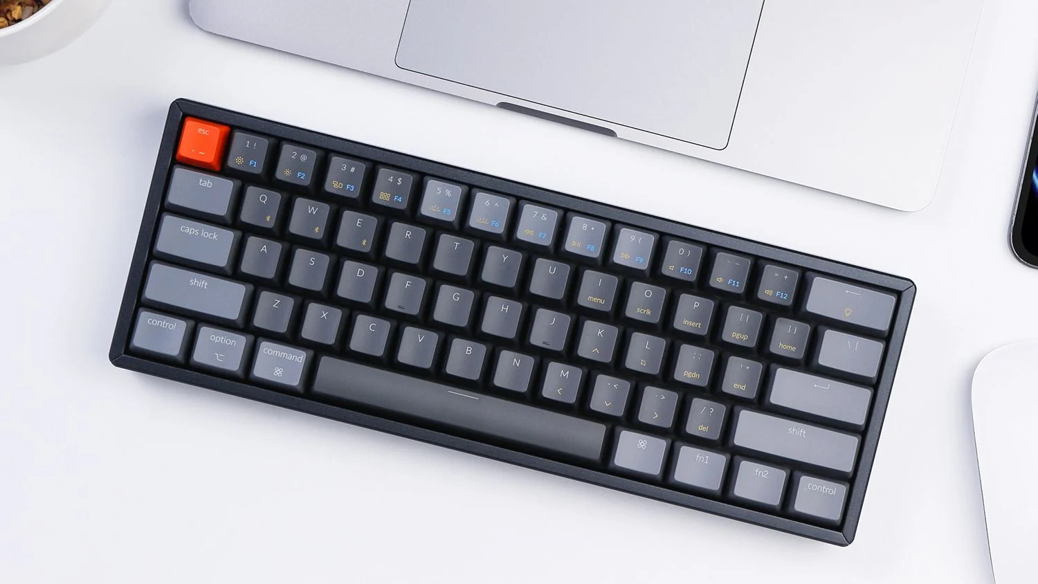 Keychron K12 60% Hotswap RGB Bluetooth Laser Etched Win + Mac ABS Mechanical Keyboard - Image 3