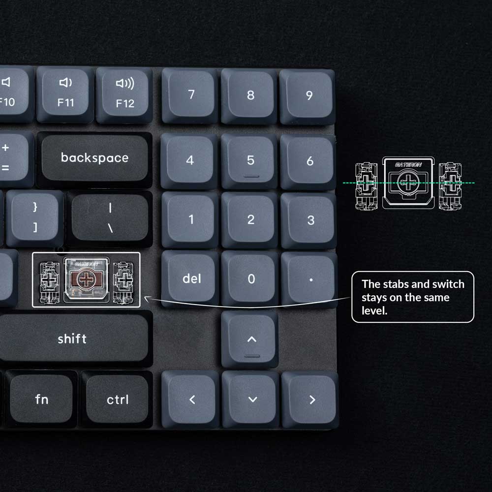 Keychron K13 Pro Hotswap Bluetooth RGB Low Profile Win + Mac Mechanical Keyboard - Image 5