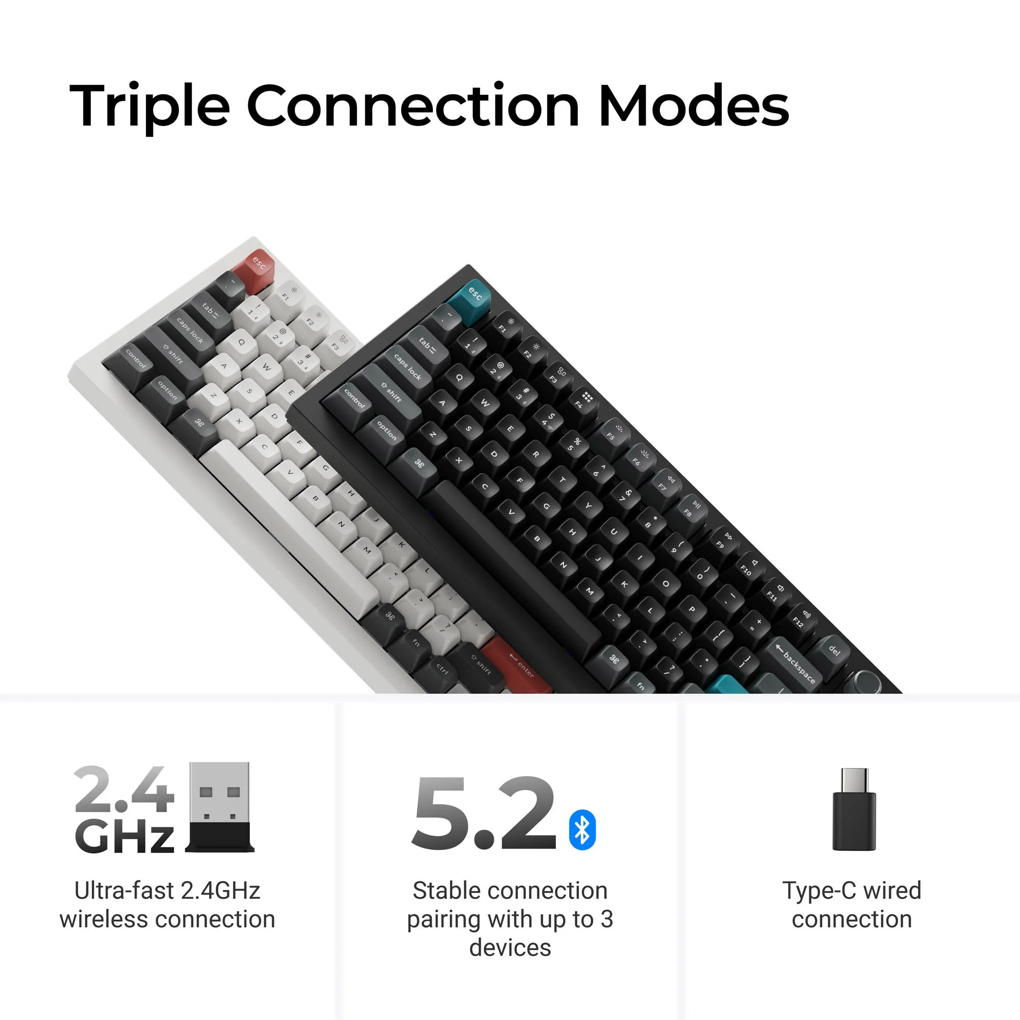 Keychron Q1 Ultra 8K Aluminum 75% Wireless Keyboard - Image 4