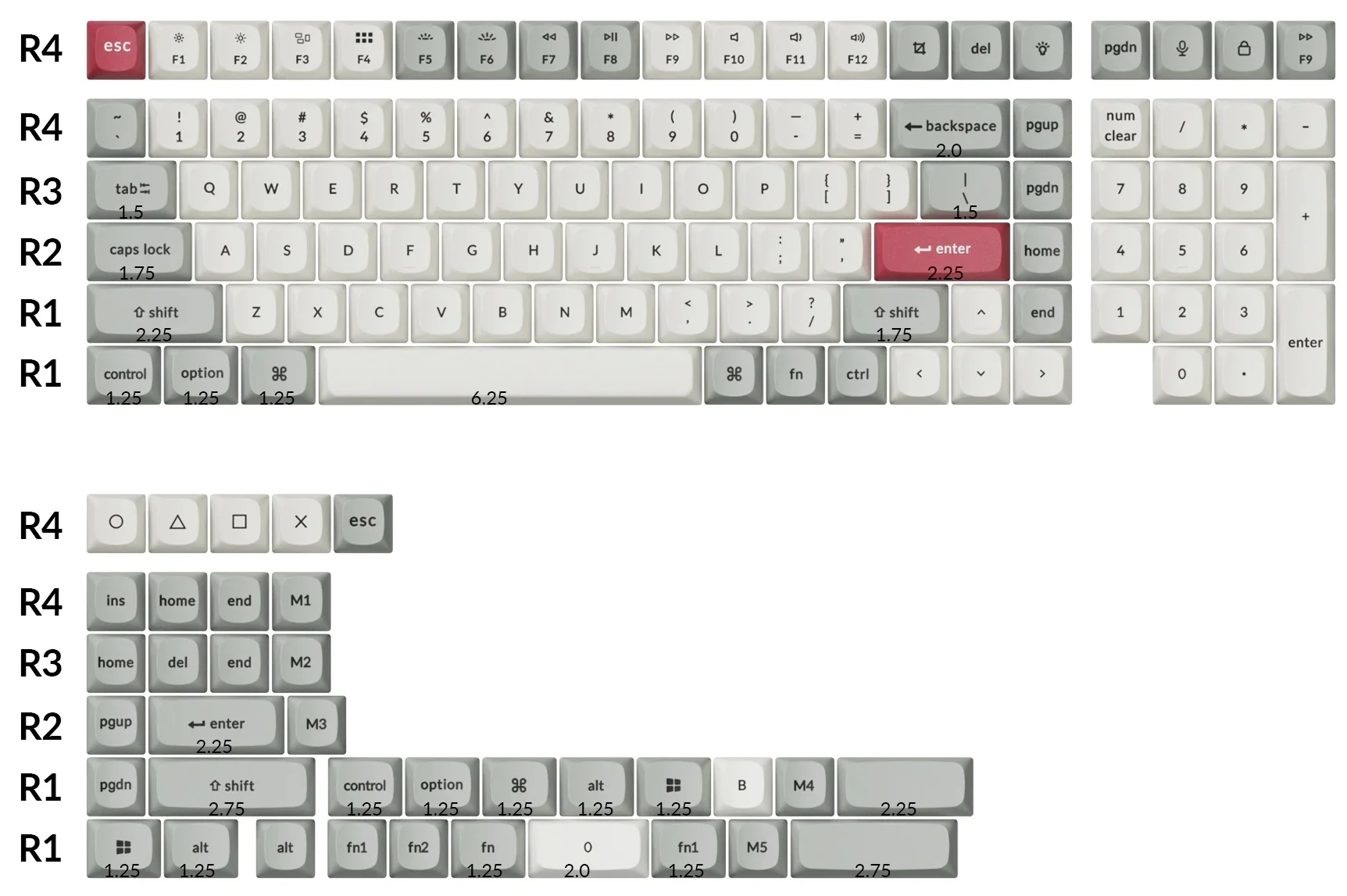 Keychron Retro 141 Key OSA Profile Double Shot PBT Keycap Set - Image 2
