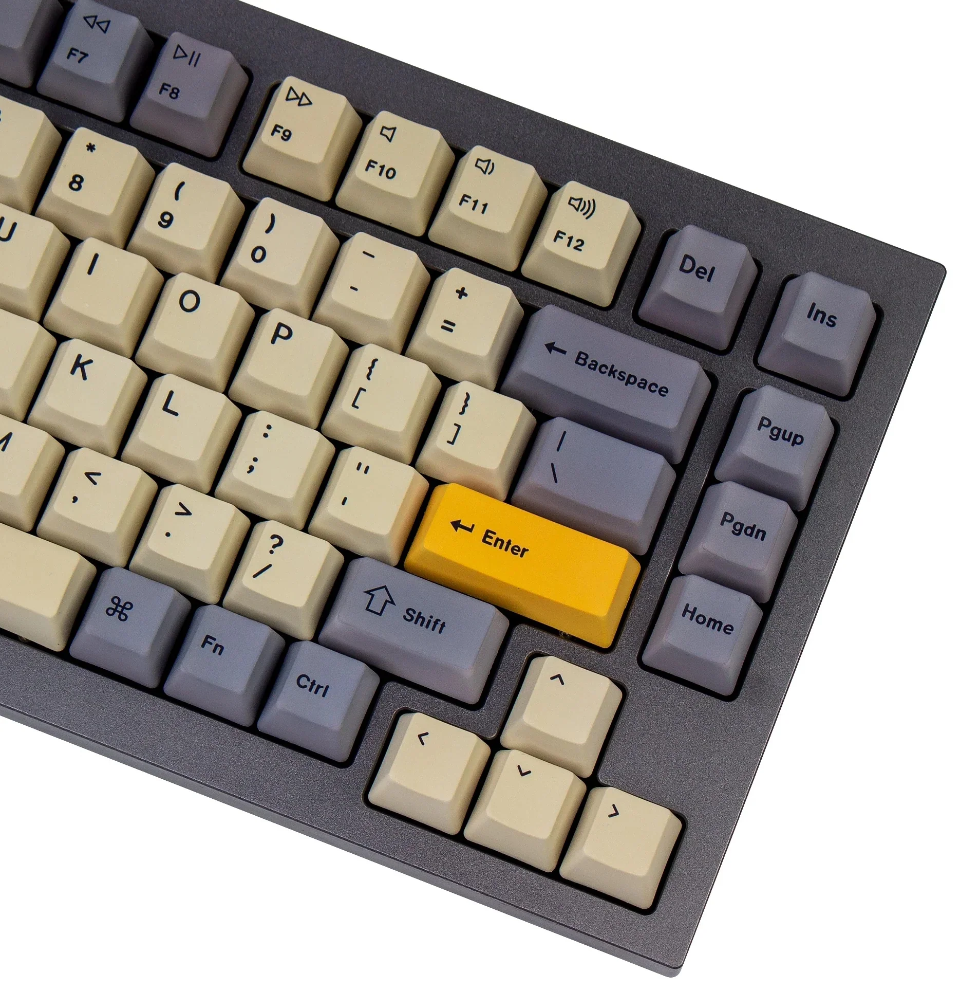 Keychron Wheat / Grey 133 Key OEM Profile Dye Sub PBT Keycap Set - Image 4