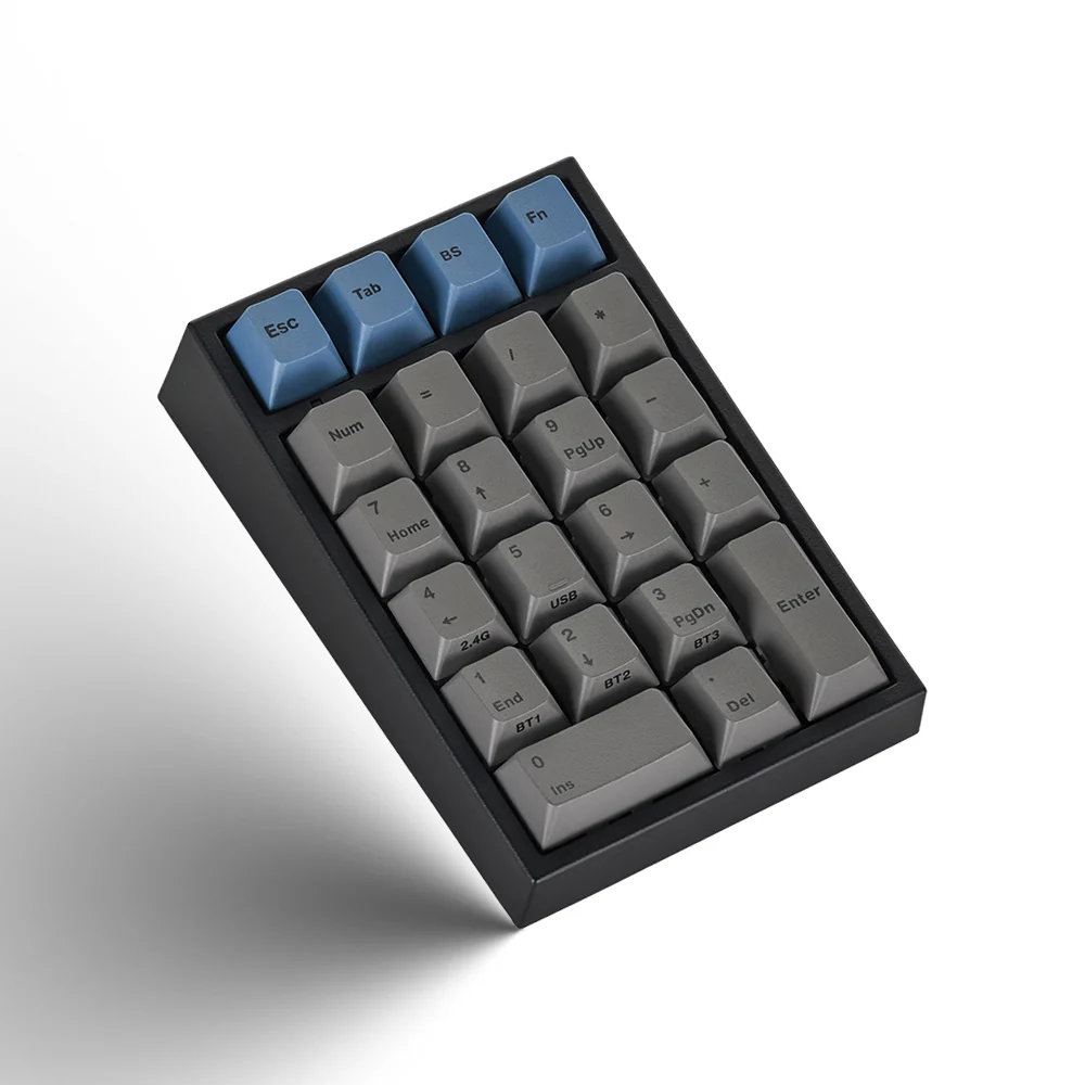 Leopold FC220TP Grey Blue Hotswap Wireless RGB Numpad Keyboard - Image 3