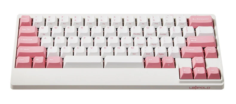Leopold FC650MDS White/Pink PD 65% Double Shot PBT Mechanical Keyboard - Image 3