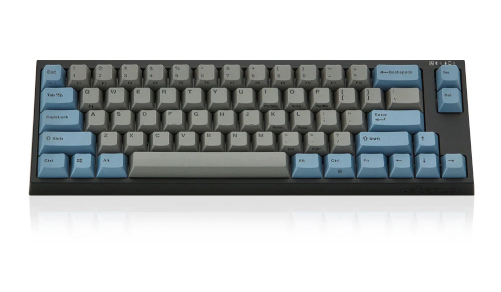 Leopold FC660MBT Grey/Blue 65% Bluetooth Double Shot PBT Mechanical Keyboard - Image 2