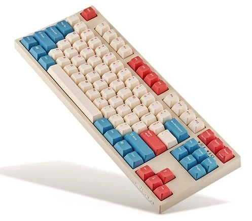 Leopold FC750RBT V2 Coral / Blue Bluetooth Mechanical Keyboard - Image 2