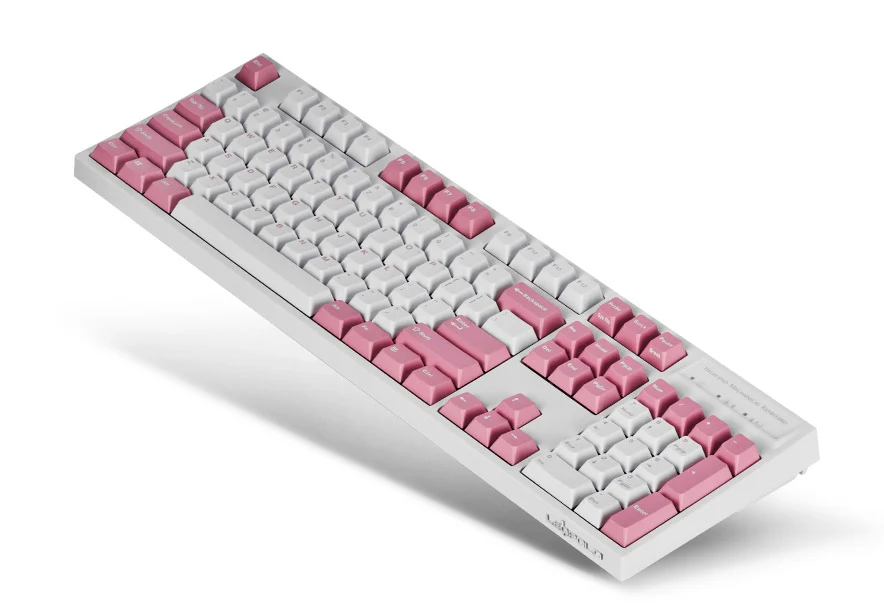 Leopold FC900RBT White/Pink Bluetooth PD Double Shot PBT Mechanical Keyboard - Image 3