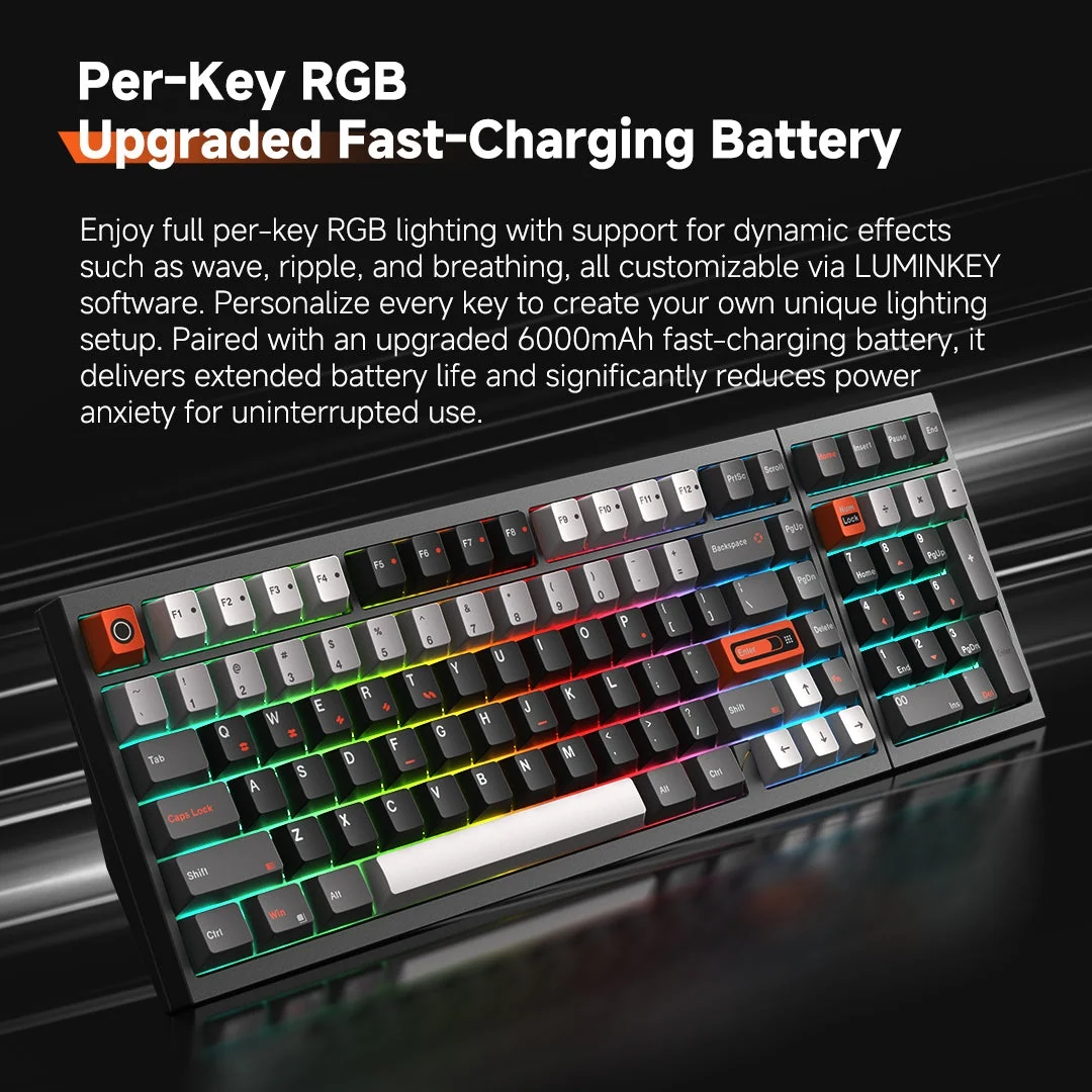 LUMINKEY Luminkey98 V2 Aluminum Wireless Keyboard - Image 11