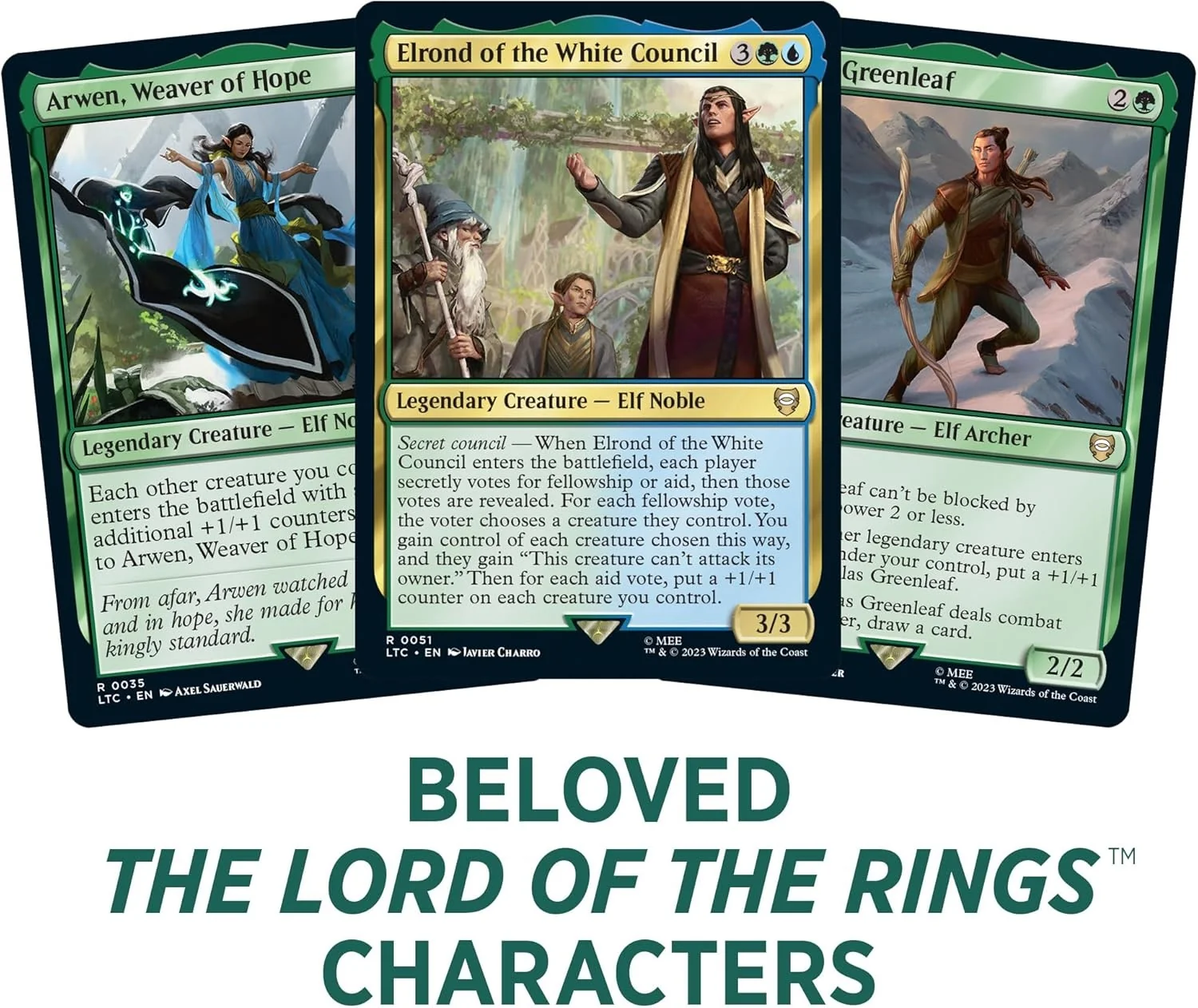 Magic the Gathering Lord of the Rings Tales of Middle Earth Commander Deck Elven Council - Image 4