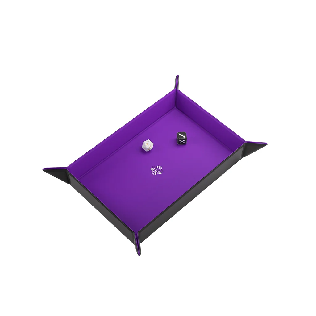 Magnetic Dice Tray Rectangular Black/Purple - Image 3