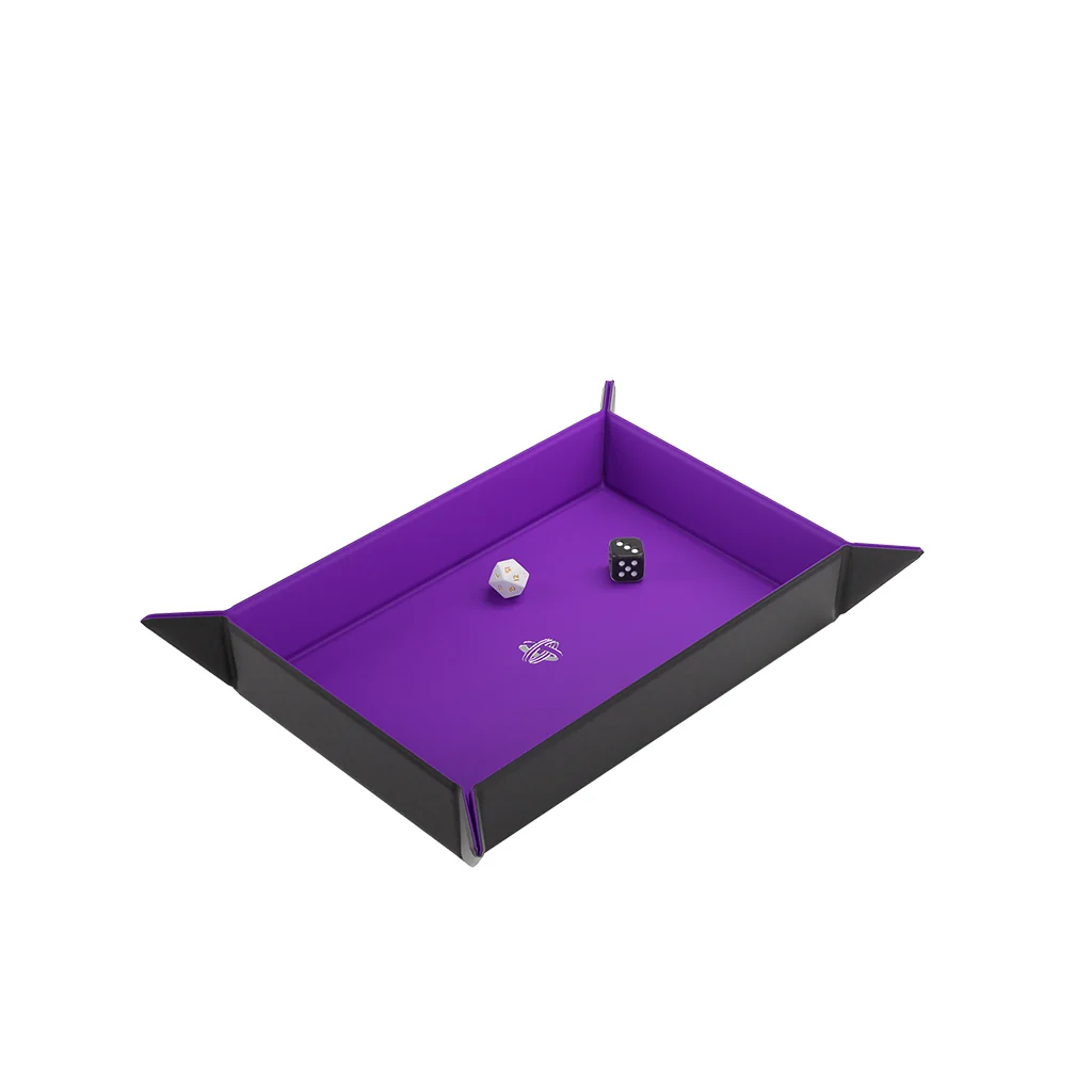 Magnetic Dice Tray Rectangular Black/Purple - Image 4