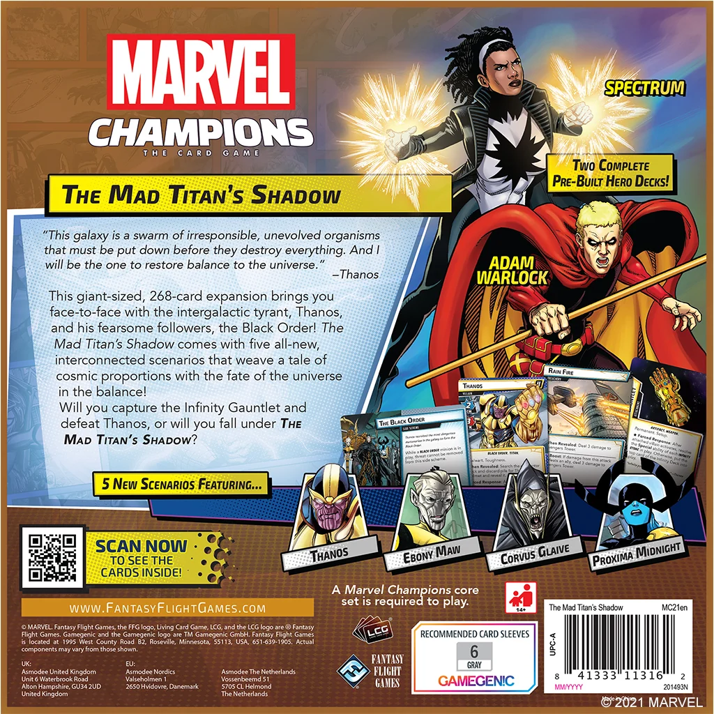 Marvel Champions : The Mad Titan's Shadow Expansion - Image 3