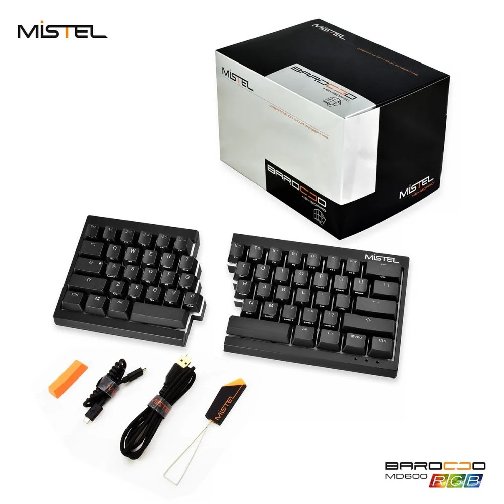 Mistel Barocco Black 60% Split RGB Keyboard - Image 3