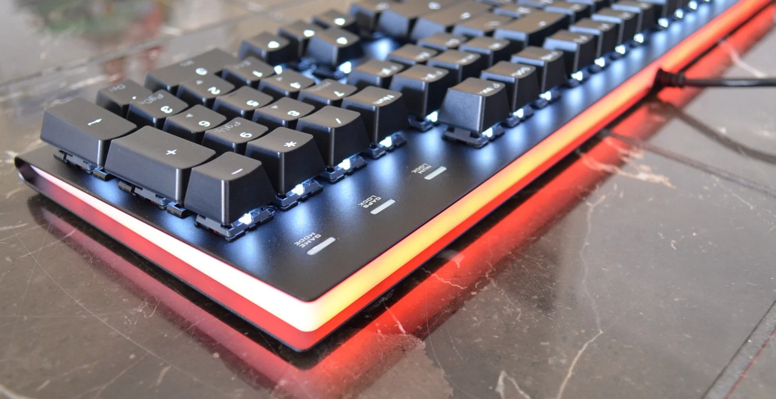 MK Fission White LED Double Shot PBT Mechanical Keyboard - Image 6