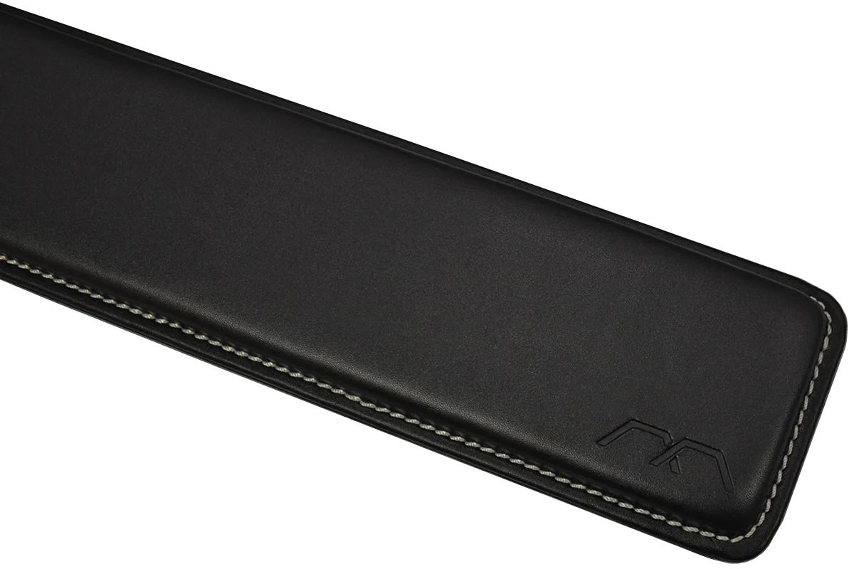MK TKL Leather Wrist Rest with Grey Stitching - Image 2