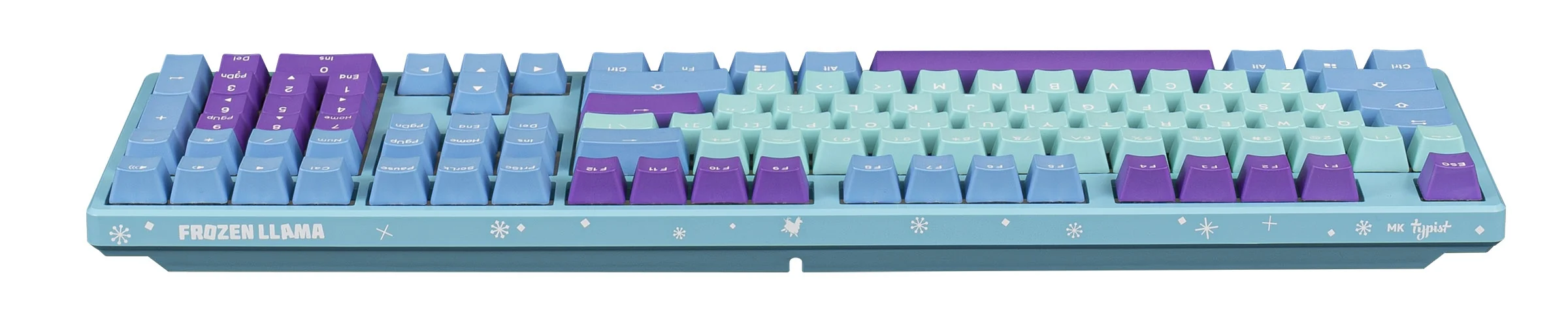 MK Frozen Llama Typist RGB LED Double Shot PBT Limited Mechanical Keyboard - Image 3