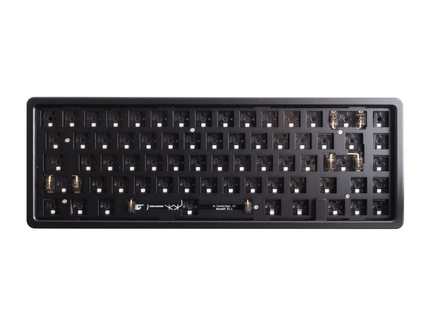 Odin Gaming Nova 65 Black Aluminum Barebones 65% Hotswap RGB Mechanical Keyboard