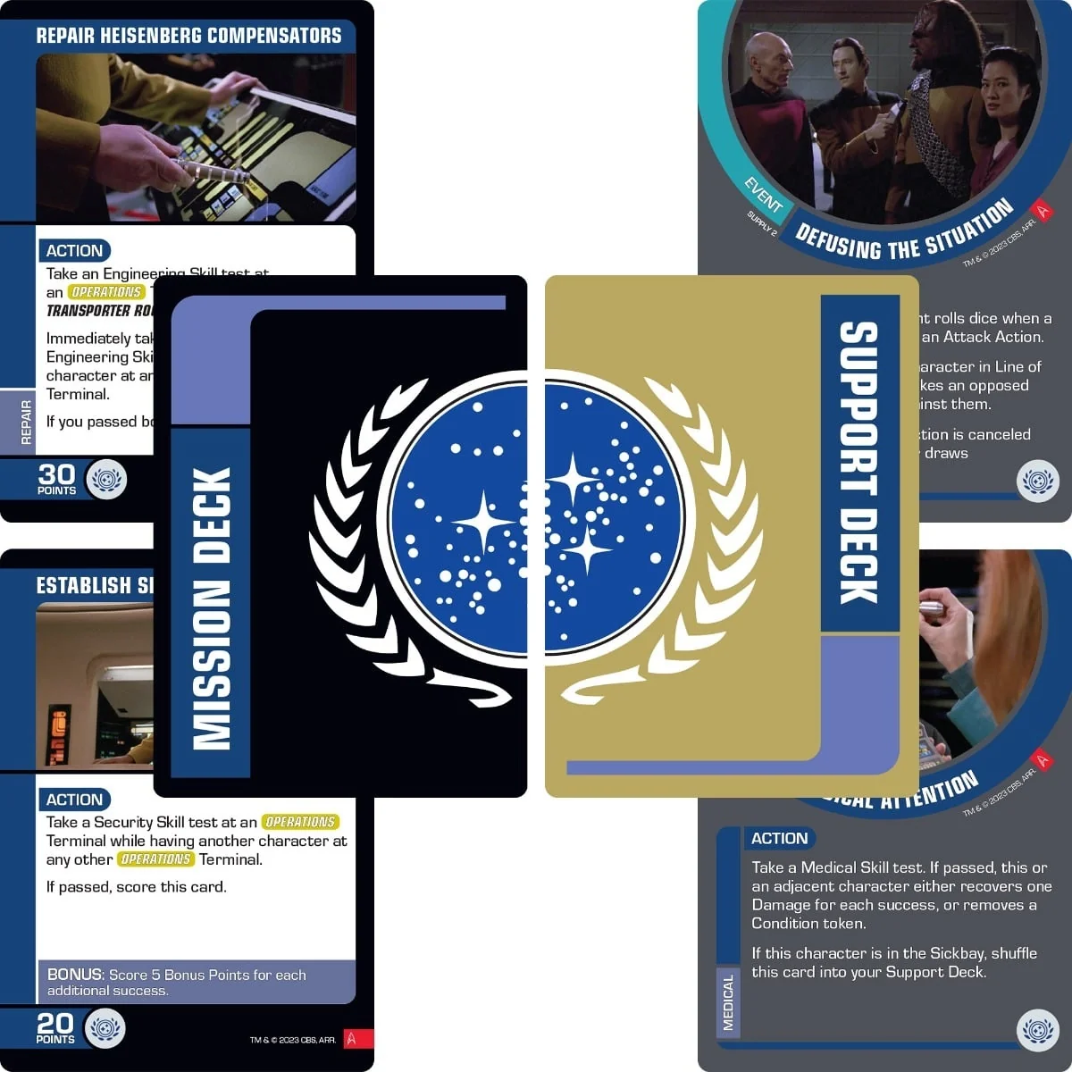 Star Trek Away Missions Battle of Wolf 359 Core Set Federation Versus The Borg - Image 2
